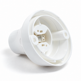45° thermoplastic E27 socket for wall or ceiling — white — view 2