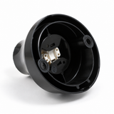 45° thermoplastic E27 socket for wall or ceiling — black — view 2