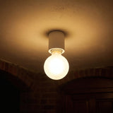 E27 waterproof IP44 wall or ceiling socket — White