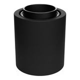 E27 waterproof IP44 wall or ceiling socket — Black