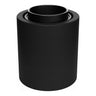 E27 waterproof IP44 wall or ceiling socket — Black