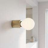 E27 wall or ceiling socket in metal — Satin bronze