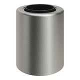 E27 wall or ceiling socket in metal — Satin titanium