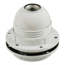 E27 Lamp Holder for Lampshades, Double Ring, Thermoplastic or Bakelite — Bakélite blanche