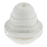 E27 Lamp Holder for Lampshades, Double Ring, Thermoplastic or Bakelite — Thermoplastique blanc