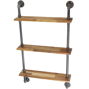 Shallow shelving kit - wall-mounted or free-standing - made-to-measure