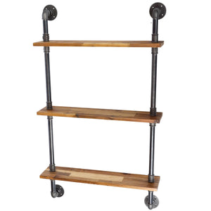 Shallow shelving kit - wall-mounted or free-standing - made-to-measure