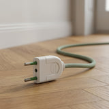 Straight electrical plug, small model for lamps