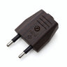 European 2-pole electrical plug with axial cable exit — Wenge effect