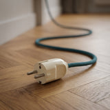 Straight Schuko plug for light fitting