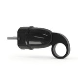 Schuko male plug with pull-out ring — Black
