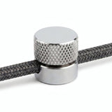 Metal wall-mount cable clip for fabric cable