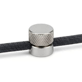 Metal wall-mount cable clip for fabric cable — Chrome