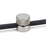 Metal wall-mount cable clip for fabric cable — Chrome