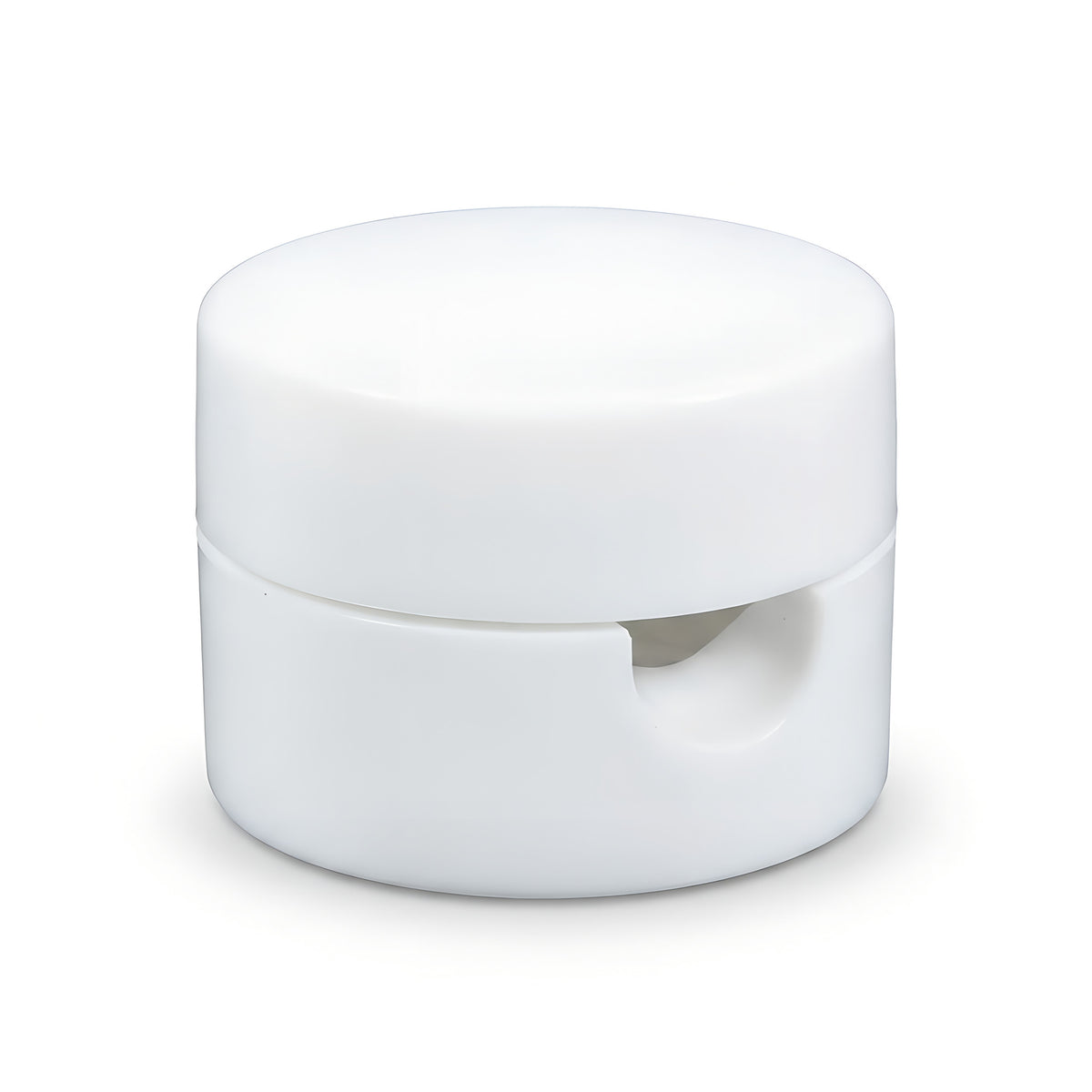 Universal wall cable clip for fabric cable — White