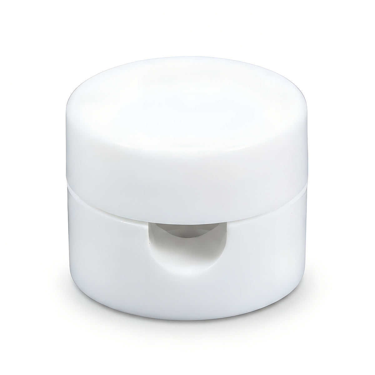 Universal wall cable clip for fabric cable — White