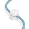 Universal wall cable clip for fabric cable — White