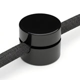 Universal wall cable clip for fabric cable — Black