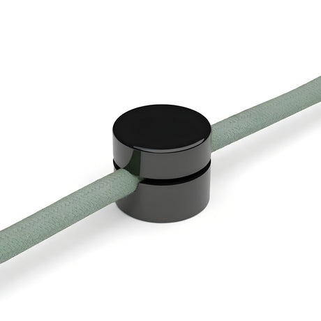 Universal wall cable clip for fabric cable — Black