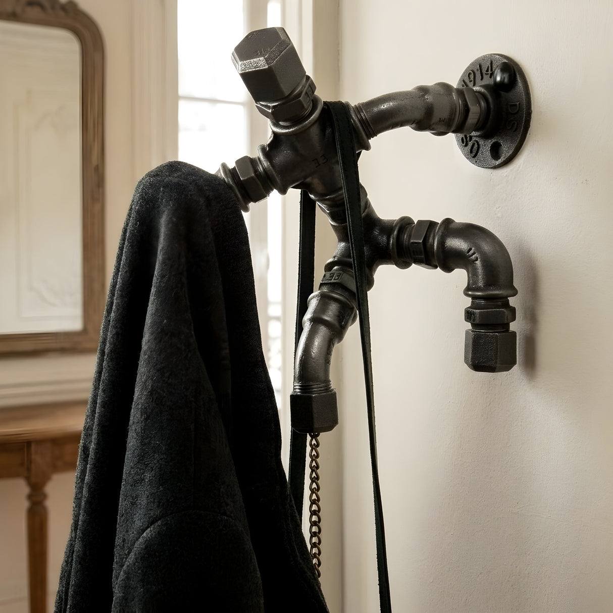 Coat hooks, "Le Grimpeur" wall coat hooks