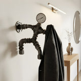 Coat hooks, "Le Grimpeur 2" wall coat hook with mano head