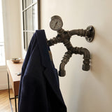 Coat hooks, "Le Grimpeur 2" wall coat hook with mano head