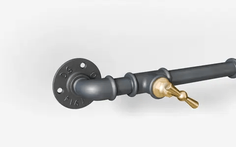 Black screws driven through the flanges