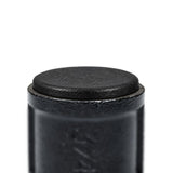 Black plastic insert in a 3/4″ black-painted deco coupling