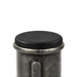 Black plastic insert fitted in a Premium black malleable iron coupling, flat head resting on the edge
