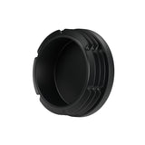 Black plastic insert for female fitting 1″1/4 33x42, bottom view: hollow body and fins