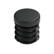 Black plastic insert for female fitting 1/2″ 15x21, top view of the flat head