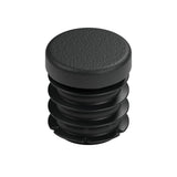 Black plastic insert for female fitting 1/2″ 15x21, top view of the flat head