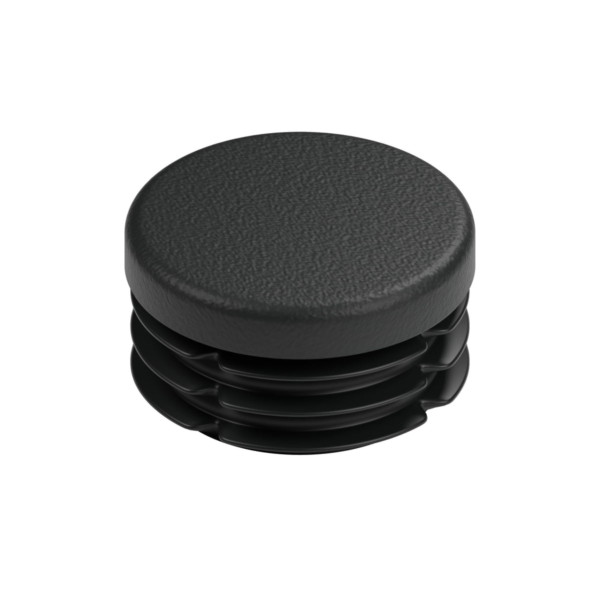 Black plastic insert for female fitting 3/4″ 20x27, top view of the flat head