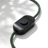 Single-pole black foot switch for floor lamps — Black