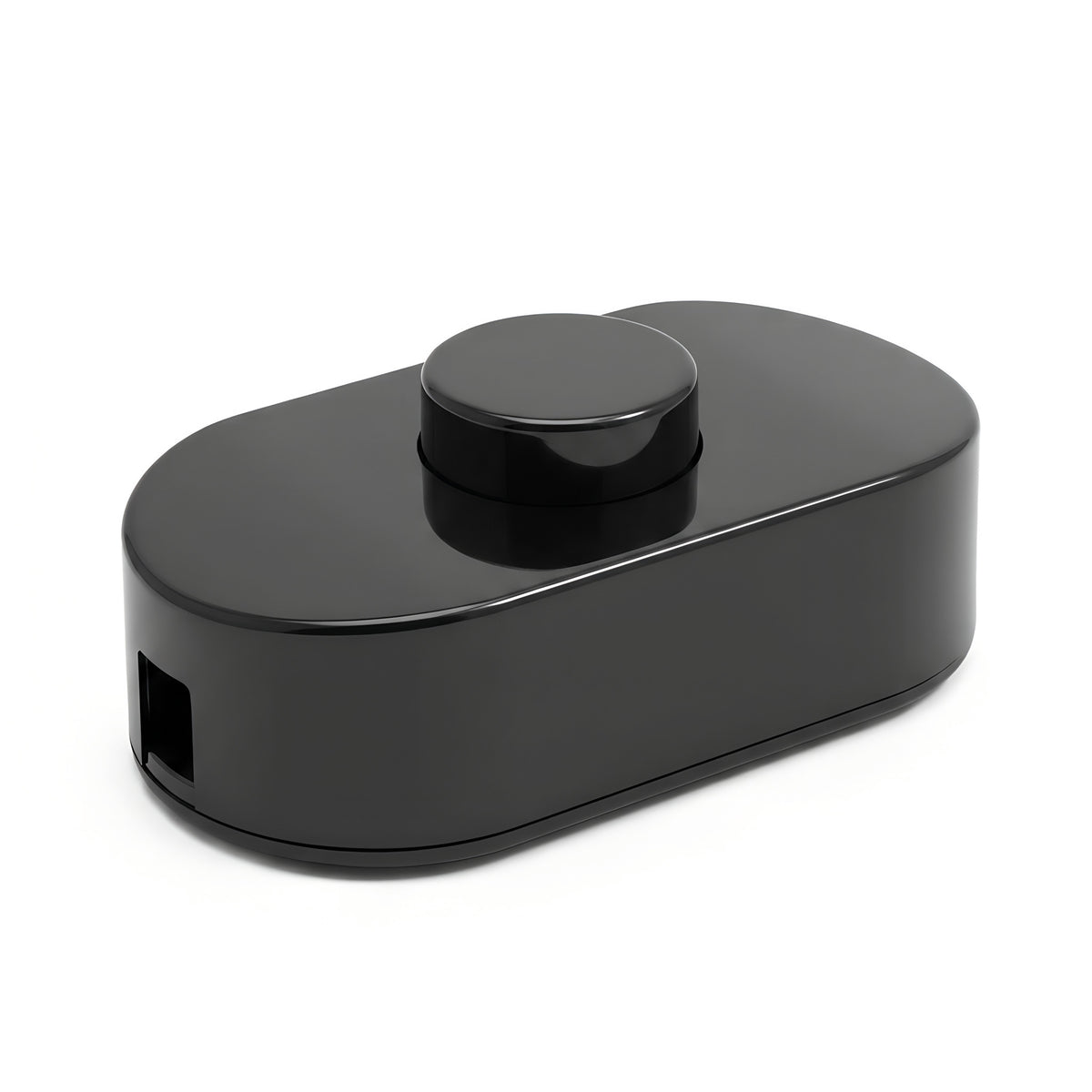 Single-pole black foot switch for floor lamps — Black