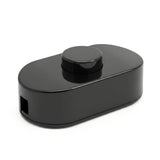 Single-pole black foot switch for floor lamps — Black