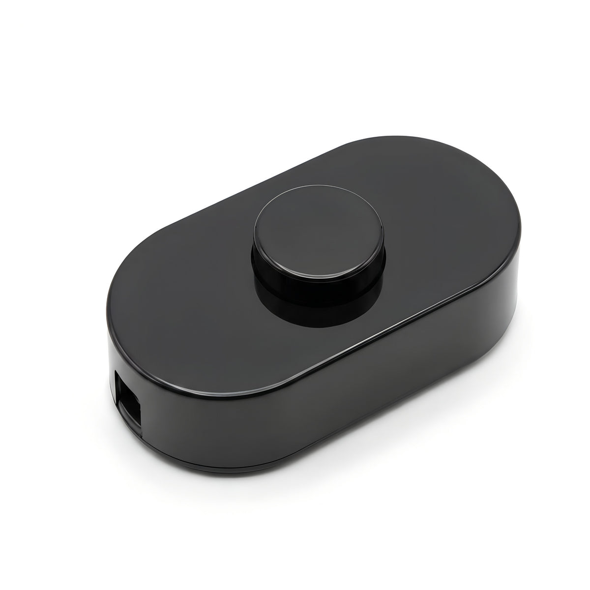 Single-pole black foot switch for floor lamps — Black