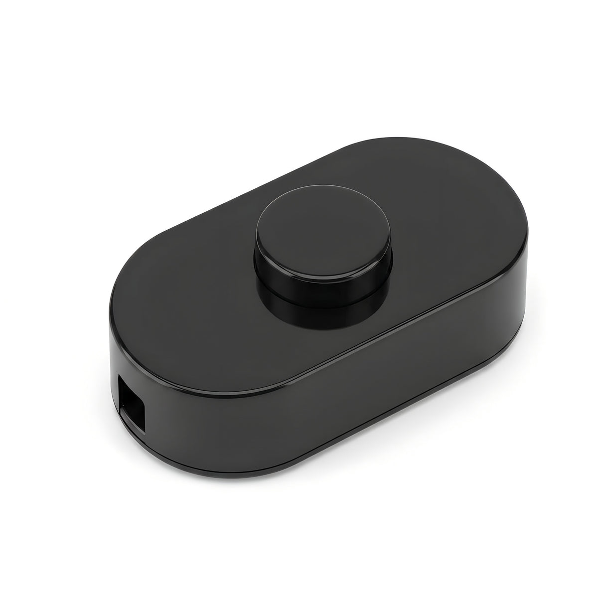 Single-pole black foot switch for floor lamps — Black