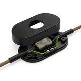 Single-pole black foot switch for floor lamps — Black