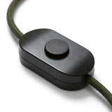 Single-pole black foot switch for floor lamps — Black