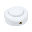 Round single-pole foot switch for floor lamp — White