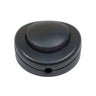 Round single-pole foot switch for floor lamp — Black