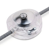Round single-pole foot switch for floor lamp — Transparent
