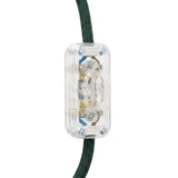 Double-pole inline rocker switch for lamp cord — Clear