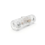 Cylindrical single-pole rocker switch with earth terminal — Transparent