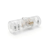 Cylindrical single-pole rocker switch with earth terminal — Transparent