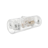 Cylindrical single-pole rocker switch with earth terminal — Transparent