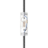Cylindrical single-pole rocker switch with earth terminal — Transparent