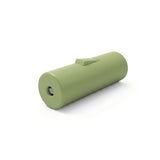 Cylindrical single-pole rocker switch with earth terminal — Meadow green