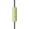 Cylindrical single-pole rocker switch with earth terminal — Meadow green